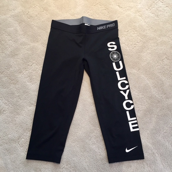 SOUL-CYCLE X NIKE PRO BLACK DRY FIT LEGGINGS - Picture 2 of 8